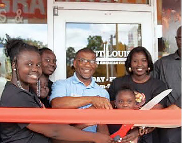 Ribbon cutting at Saint Louis Saveurs